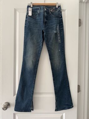 Express Dark Blue Flare Jeans